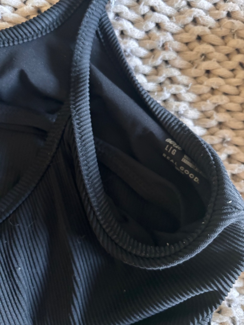 Aerie swim haul size large , high rise cheeky bottoms , scoop neck tops - Picture 4 of 7